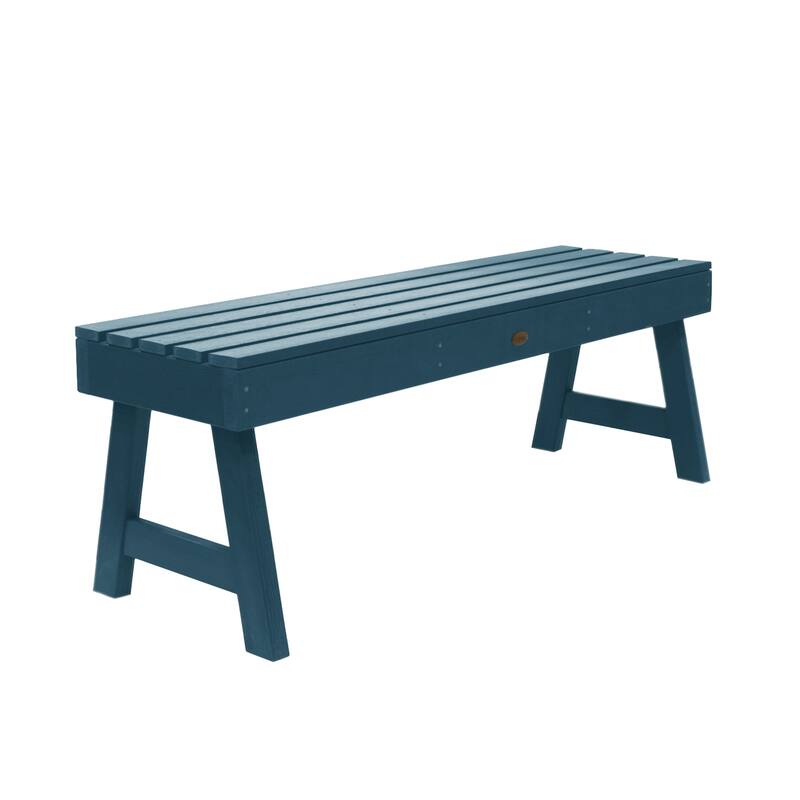 Highwood Weatherly 4-foot Eco-friendly Synthetic Wood Picnic Bench - Nantucket Blue