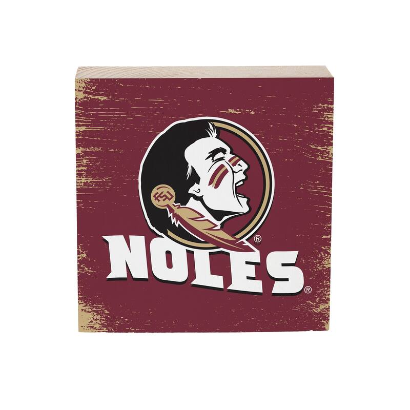 Florida State University Wooden Tabletop Mantel Shelf Sign