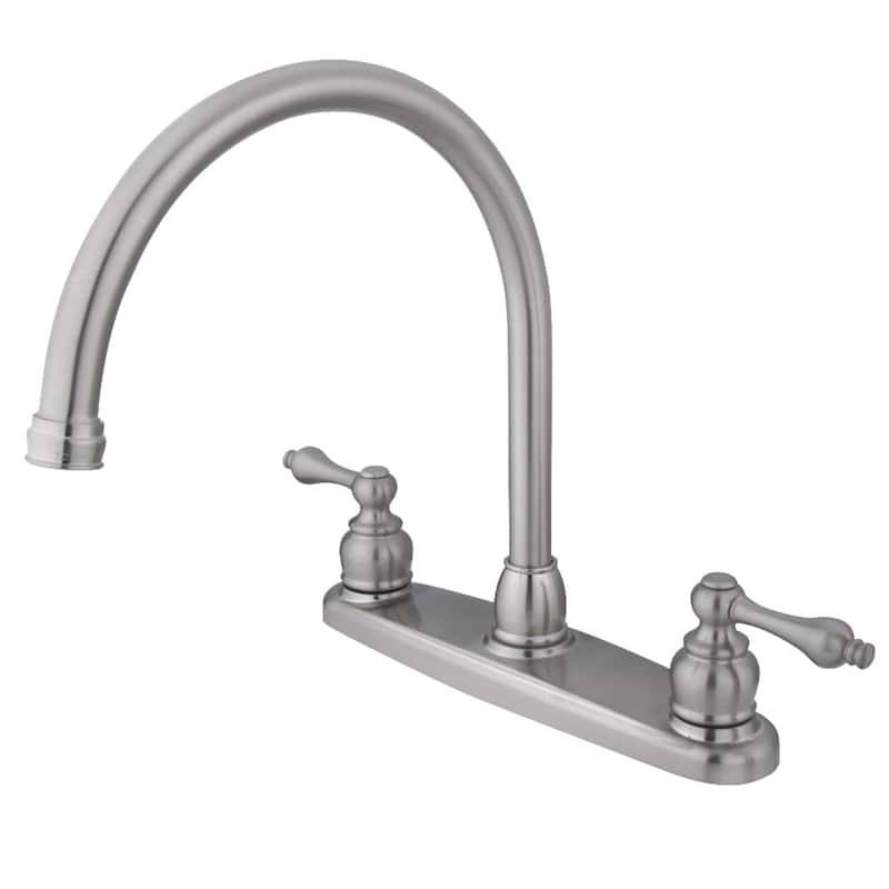 Kingston Brass Victorian 8 in. Centerset Kitchen Faucet - Brushed Nickel