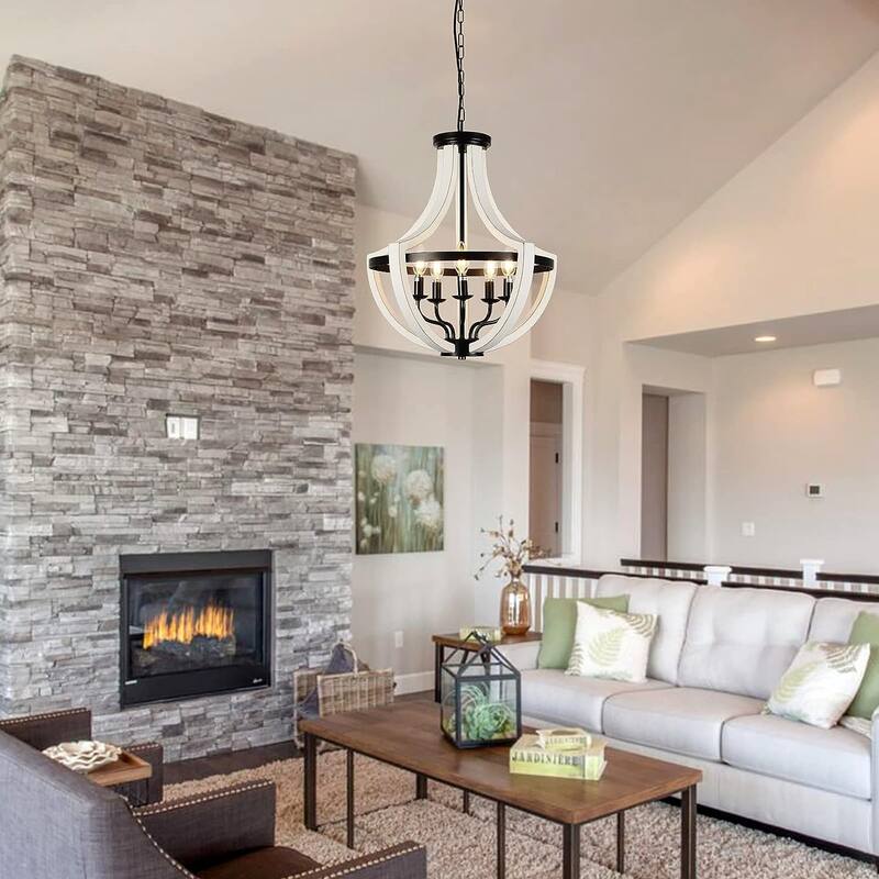 Modern Metal 5-light Candle Chandeliers Light Fixture