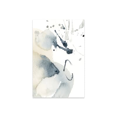 Abstract In Blue Grey And Tan IV Print On Acrylic Glass by Sophie Rodionov