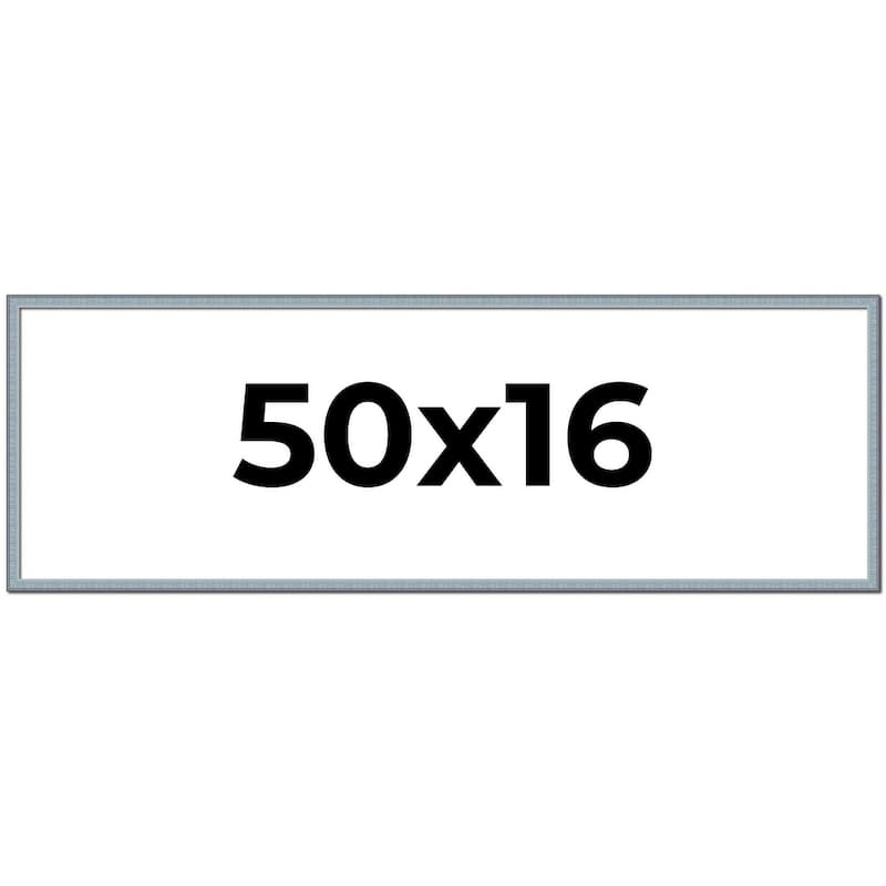 50x16 Frame Rustic Sky Blue Solid Wood Picture Frame | 0.75 Inch