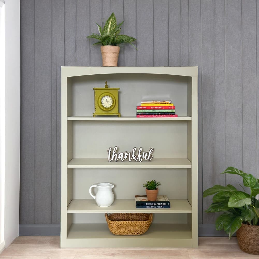 Arch+Haven Solid Wood Bookcase 36 x 48