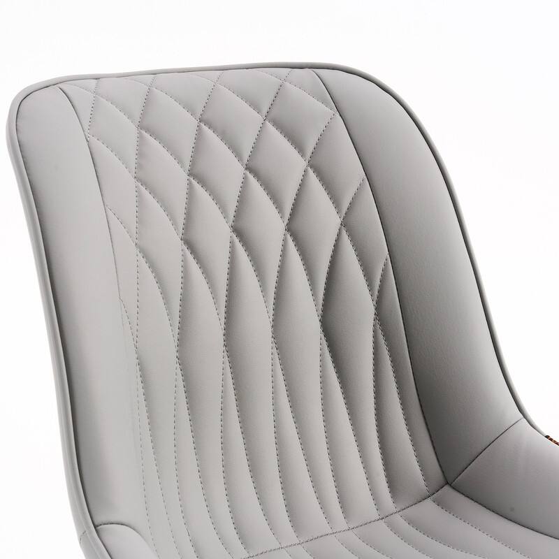 Modern Office Chair, Leather Swivel Office Chair for Home Office