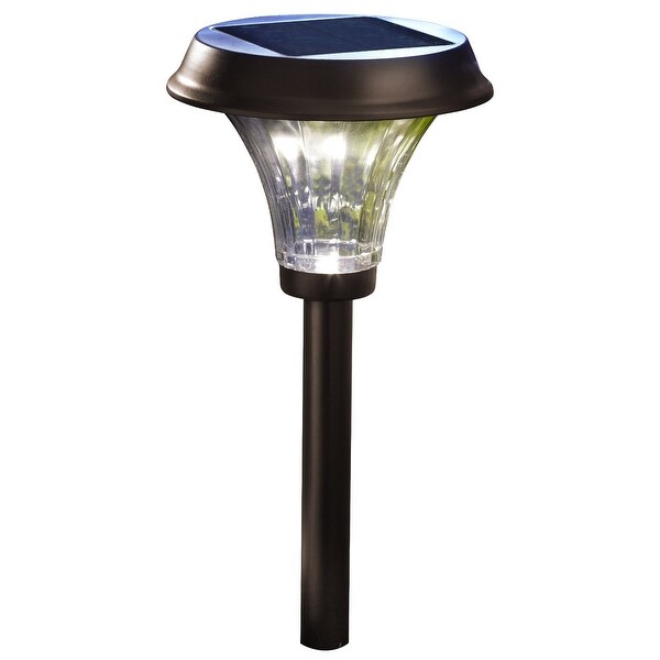 Moonrays 91754 Richmond Style Outdoor Solar Light, Rubbed Bronze, 2/Pack - Bronze