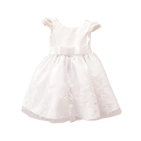 white floral baby dress