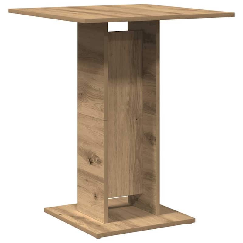 vidaXL Bistro Table Artisan Oak Engineered wood Small Durable - 23.6 x 23.6 x 29.5