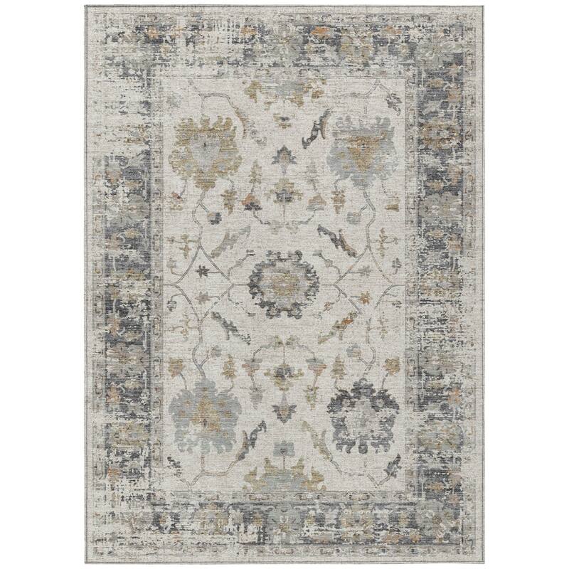 HomeRoots Floral Traditional Rectangle Outdoor Rug