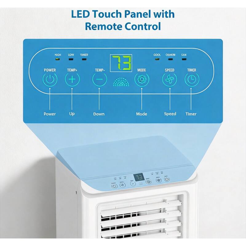 10000 BTU Portable Air Conditioner, with Dehumidifier, Fan & Cooling