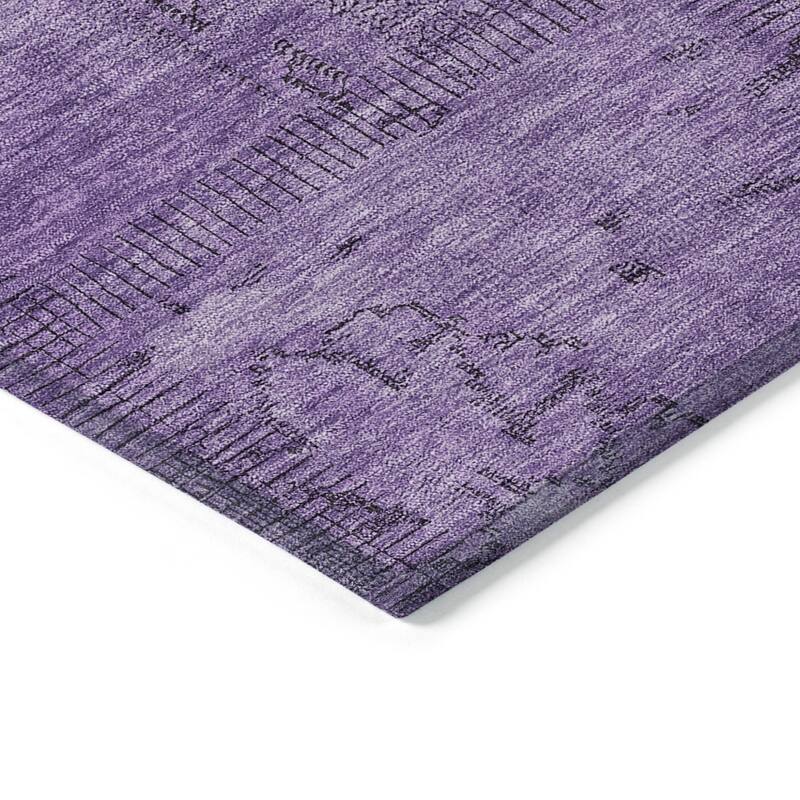 HomeRoots Patchwork Transitional Rectangle Outdoor Rug