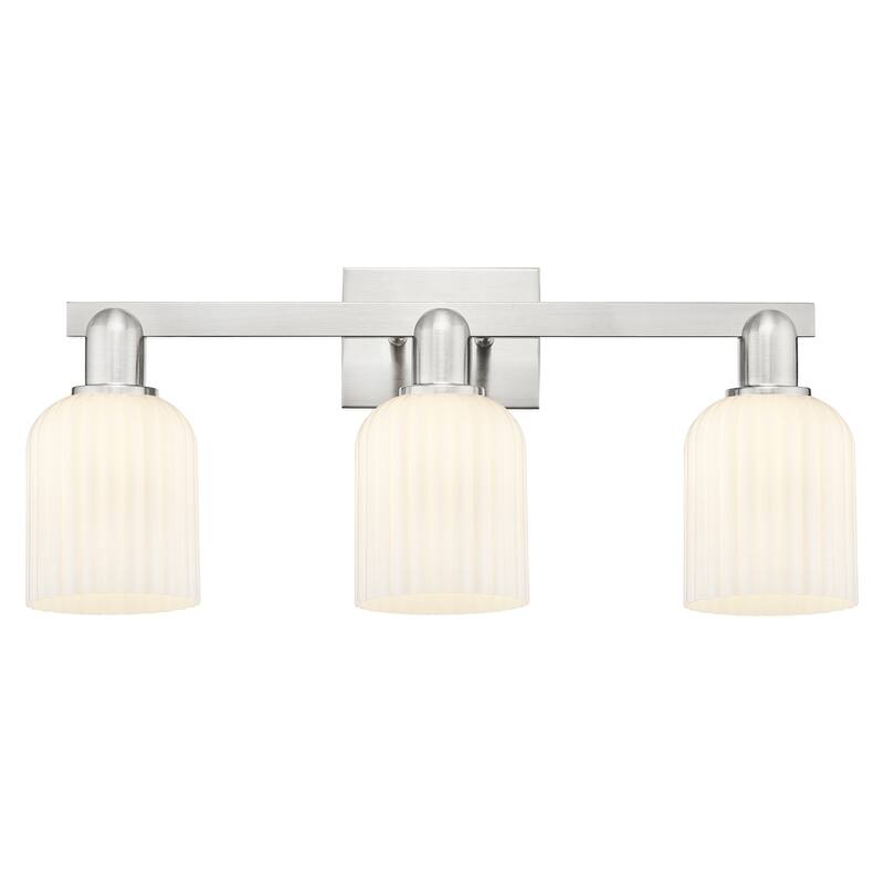 Innovations Lighting 716-3W-G559-5GWH Bridal Veil 3 Light 24" Wide - Brushed Satin Nickel