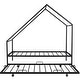 preview thumbnail 7 of 53, Metal House Bed with Twin Size Trundle, Twin Size House-Shaped Bed Steel Slat Support Easy Assembly for Kids Teens Boys & Girls