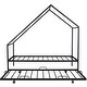 preview thumbnail 6 of 9, Twin Size Metal House Bed with Pull,Out Trundle , Maximizes Space with Versatile Design ,Sturdy Construction
