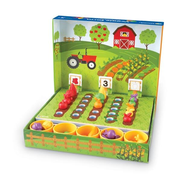 slide 2 of 4, Veggie Farm Sorting Set