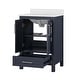 preview thumbnail 61 of 109, OVE Kansas Single Sink Bathroom Vanity, Dove White Engineered Stone Top