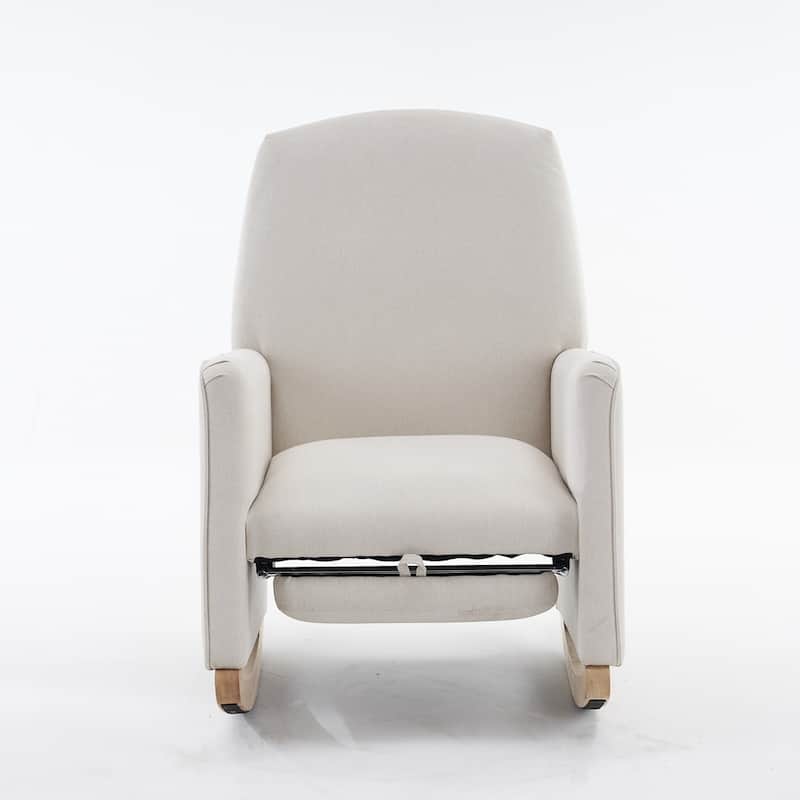 Rocking Chair With Adjustable Footrest