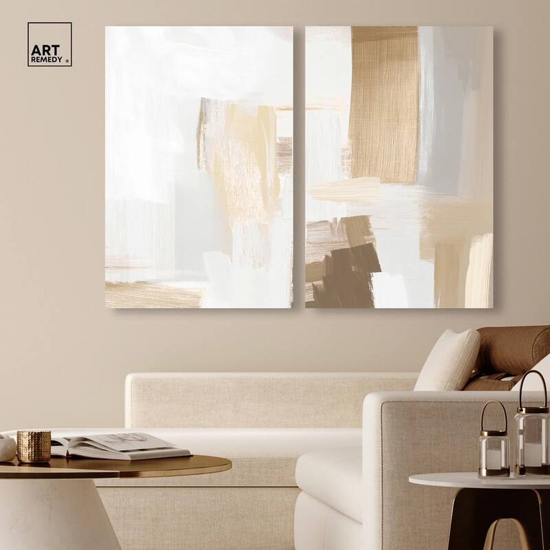 Tactile Textures I Canvas Set of 2 by Art Remedy, Gallery Wrapped