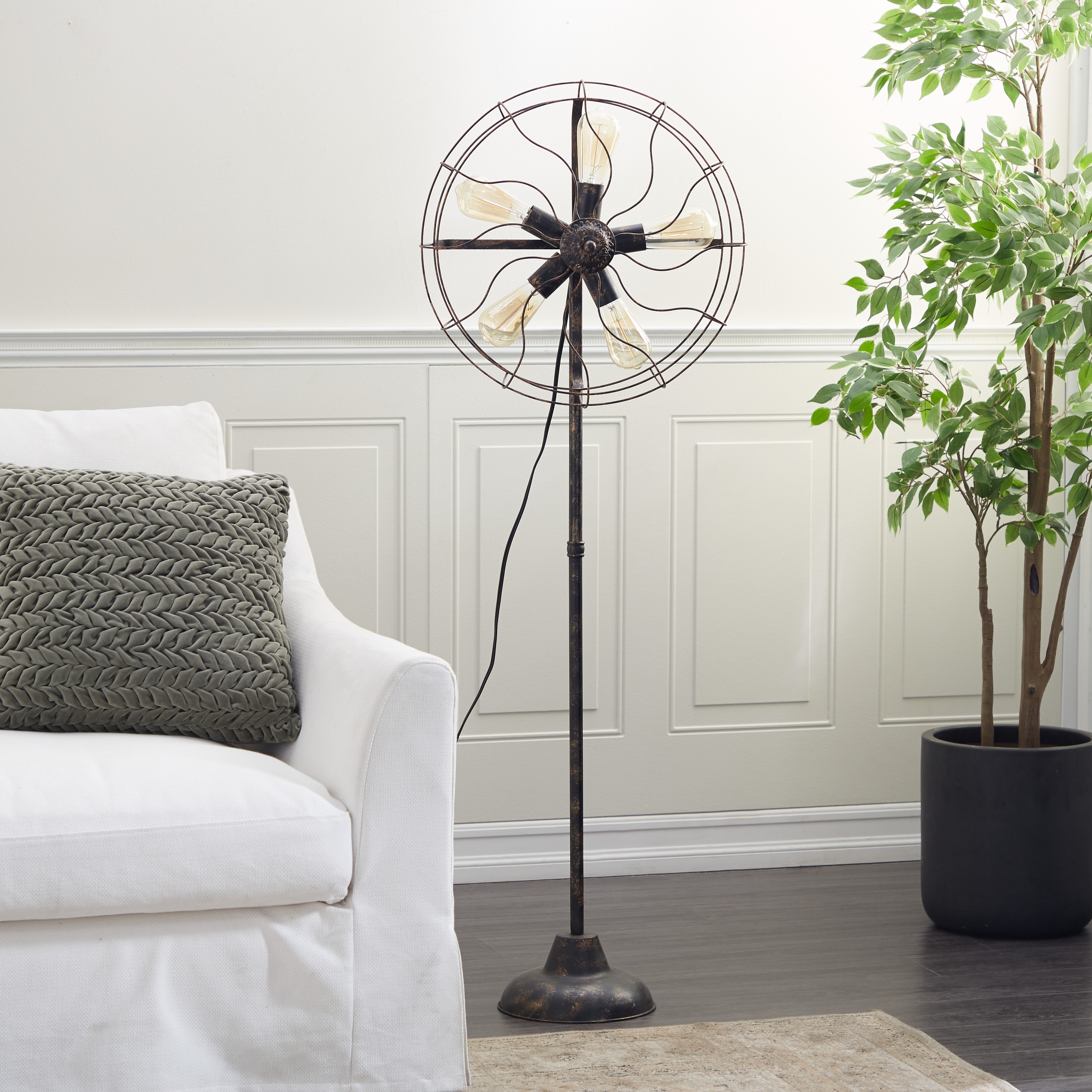 Metal Industrial Floor Lamp