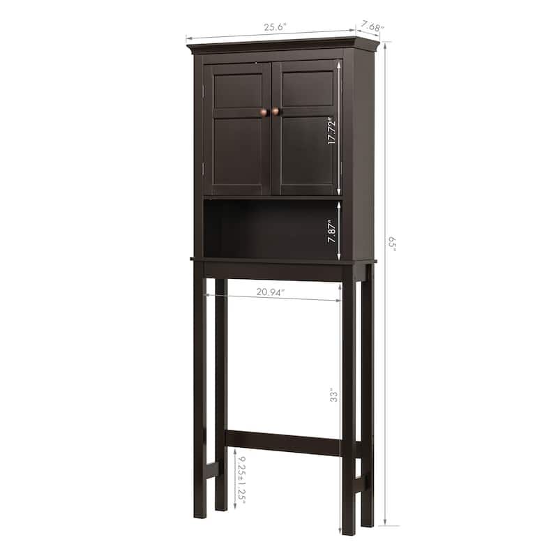 UTEX Bathroom Storage Over The Toilet, Bathroom Cabinet Organizer with Adjustable Shelves