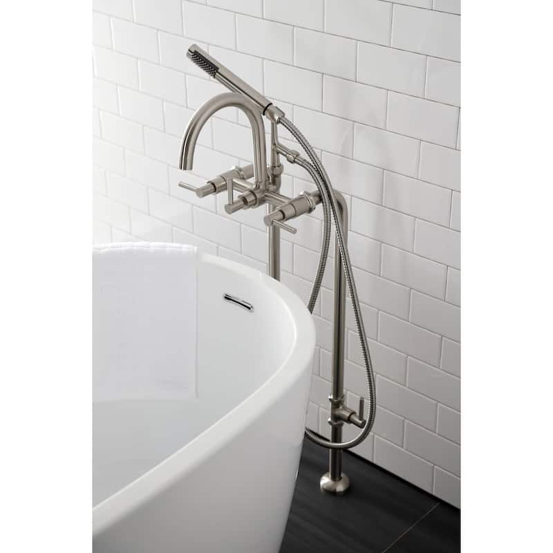 Kingston Brass Concord Floor Mounted Tub Filler with Built-In Diverter