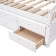 preview thumbnail 33 of 39, Twin Bed with Storage, Twin Size Daybed with 6 Drawers, Wood Storage Bed Frame, Twin Size Platform Bedframe, Solid Wood Bedframe