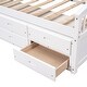 preview thumbnail 38 of 45, Twin Size Platform Storage Bed Solid Wood Bed with 6 Drawers,Paint Surface,Environmentally Friendly Materials，Brown
