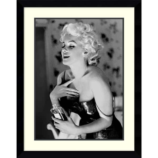 slide 1 of 5, Framed Art Print 'Marilyn Monroe, Chanel No. 5' by Ed Feingersh 29 x 36-inch