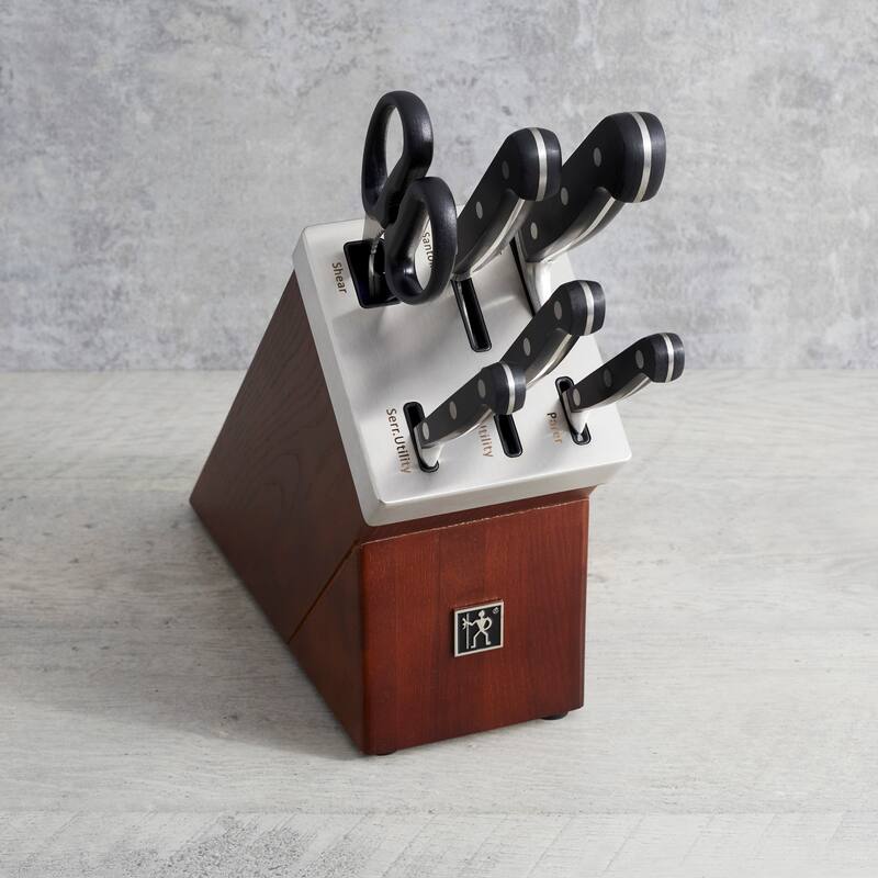 Henckels Classic 7-pc Self-Sharpening Knife Block Set - Black