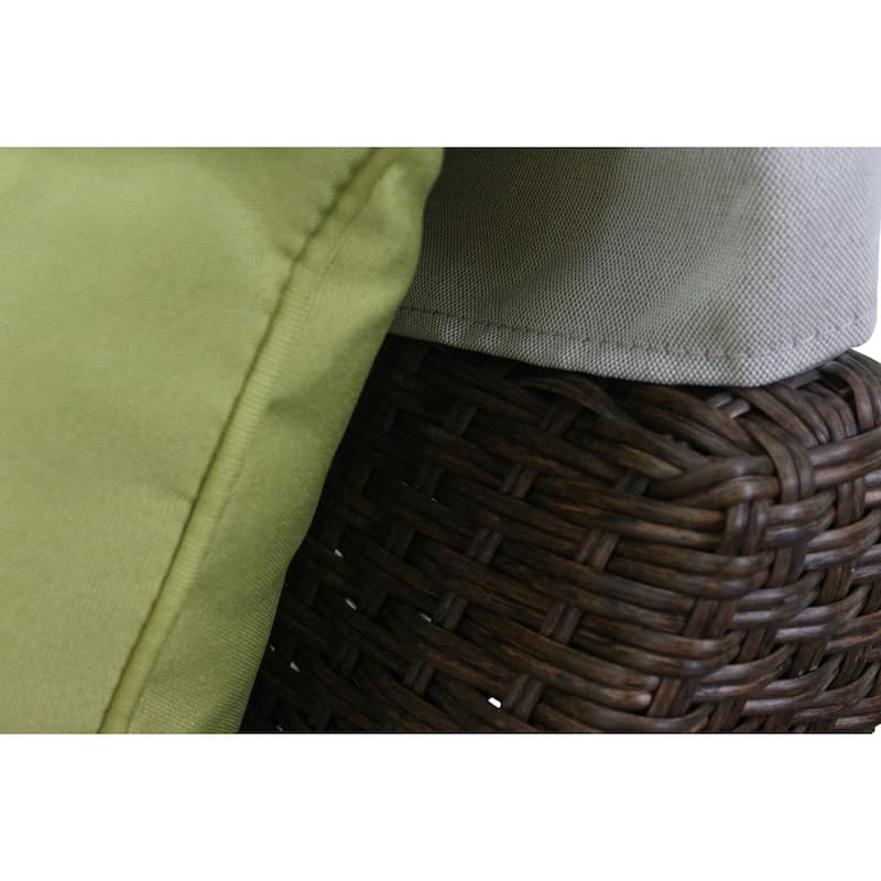 Courtyard Casual Green Eclipse Outdoor Expandable Daybed W/ Canopy