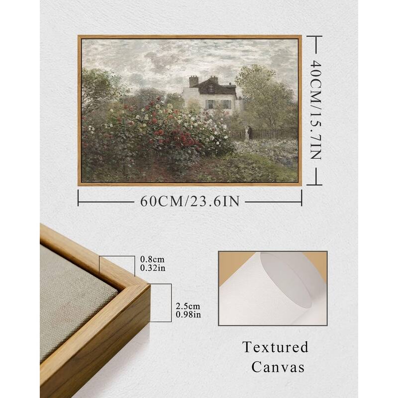 Garden in Argenteuil by Monet Paintings Prints Wall Art