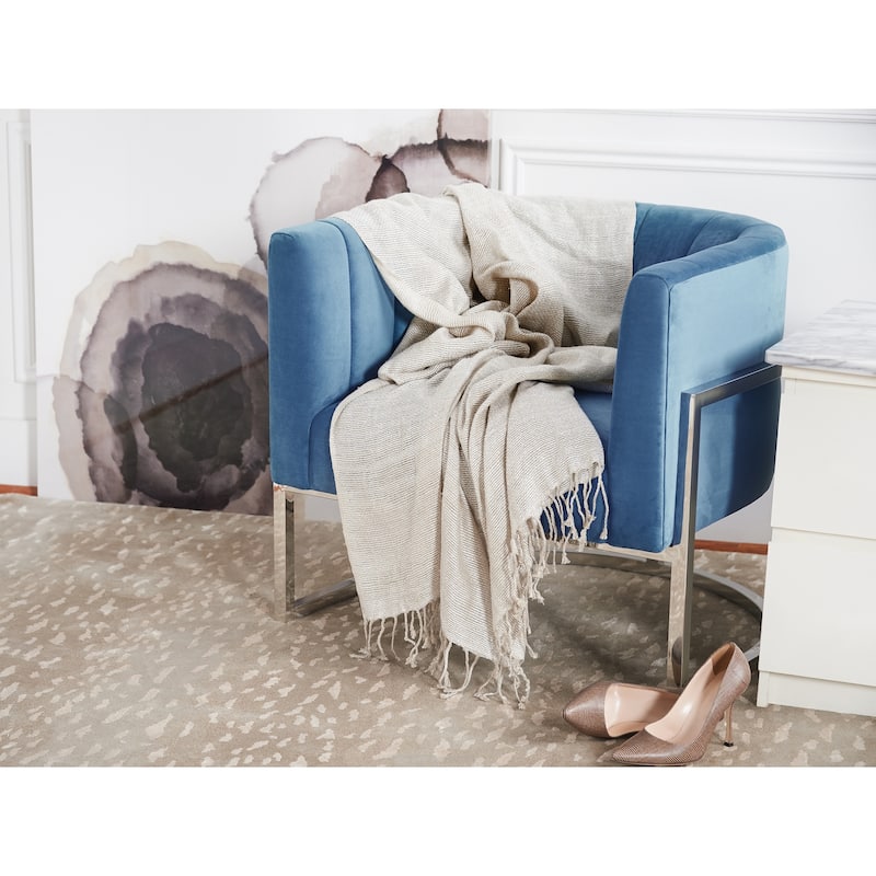 Lucca 50" x 70" Throw Blanket with Fringe