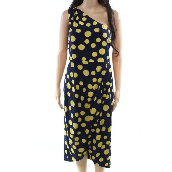 j crew blue polka dot dress