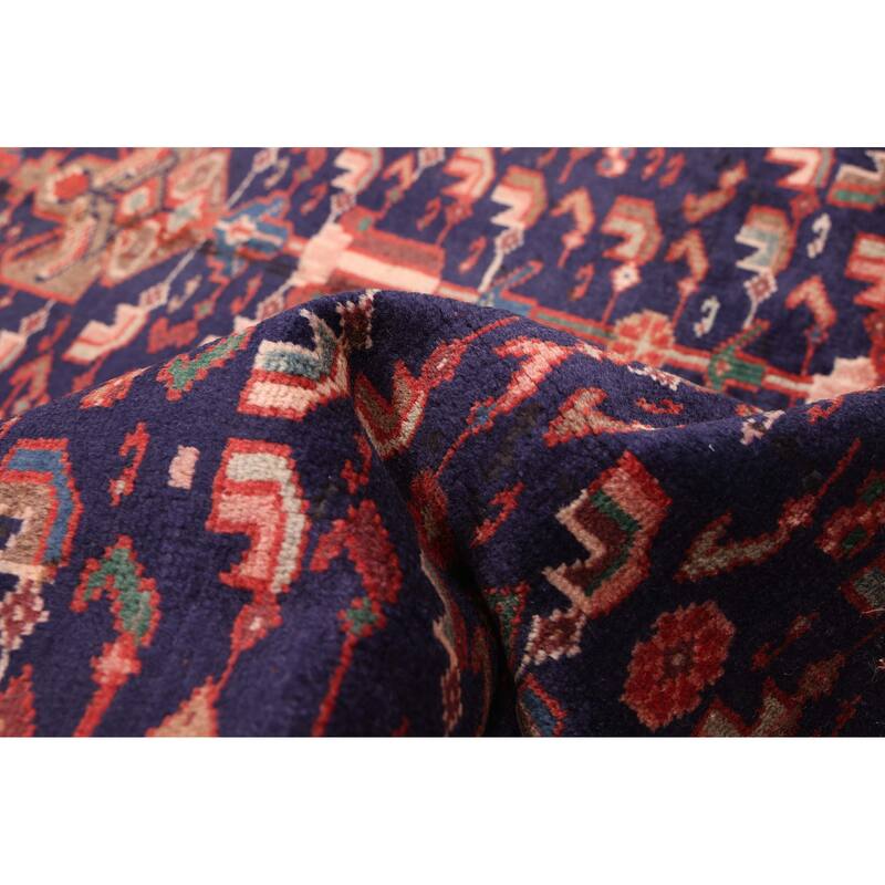 ECARPETGALLERY Hand-knotted Andelz Navy Wool Rug - 3'9 x 8'5