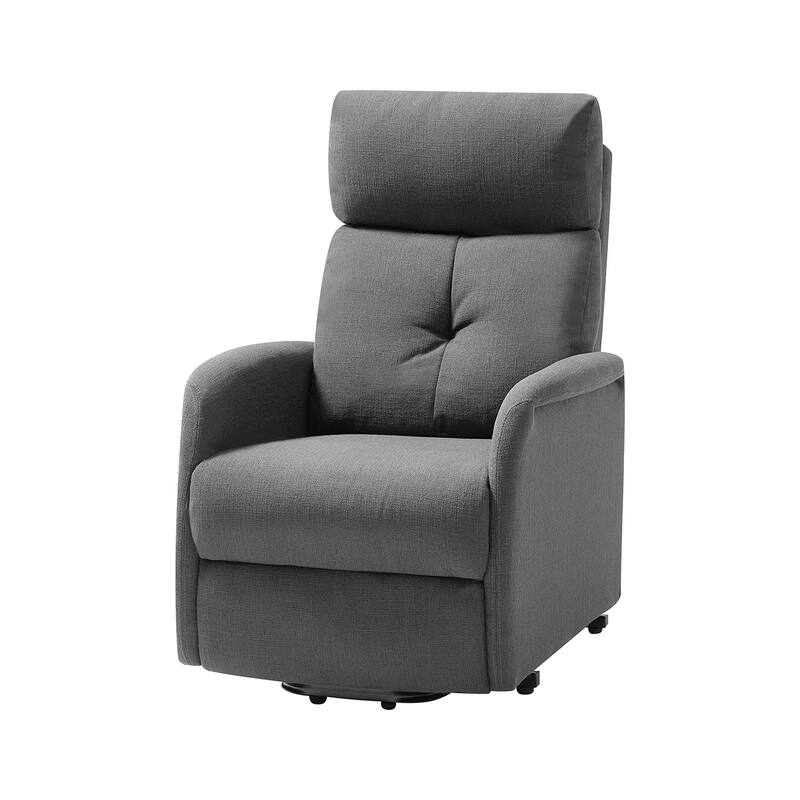Elisa Mid-century Modern Power Remote Lift Assist Recliner with Metal Base