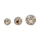 preview thumbnail 13 of 26, Sagebrook Home Gold Accented Abstract Modern Coastal Decorative Orbs Set of 3