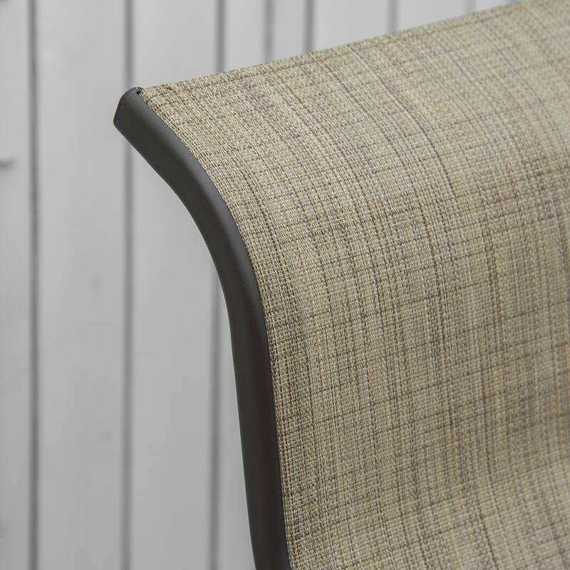 Outsunny Single Glider Patio Swing Rocking Chair with Breathable Mesh, Smooth Arms for Backyard, Garden, Lawn