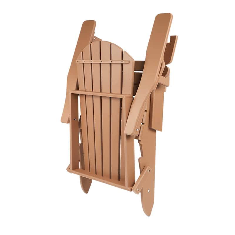 Vrakae Adjustable and Folding Adirondack Chair with Cup Holder