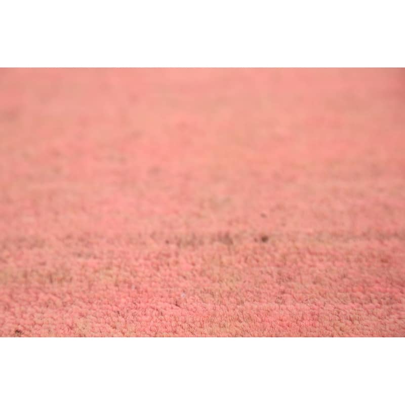 Pink Gabbeh Modern Oriental Rug Hand-Knotted Wool Carpet - 4'10" x 6'5"
