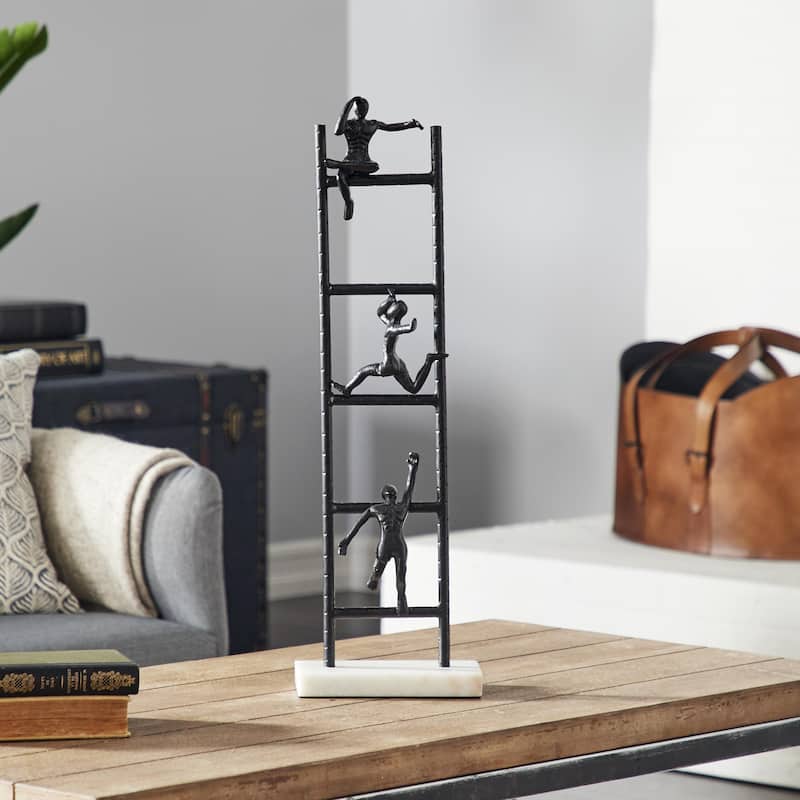 Metal People Sculpture - Black - Roche River Decor