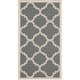 preview thumbnail 42 of 100, SAFAVIEH Courtyard Maryanne Indoor/ Outdoor Waterproof Patio Backyard Rug 2' x 3'7" - Grey/Beige