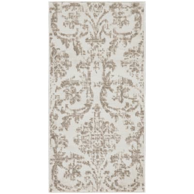 Boviz Power Loomed Distressed Stain Resistant Area Rug By HomeRoots - 48' X '24' X '0.5