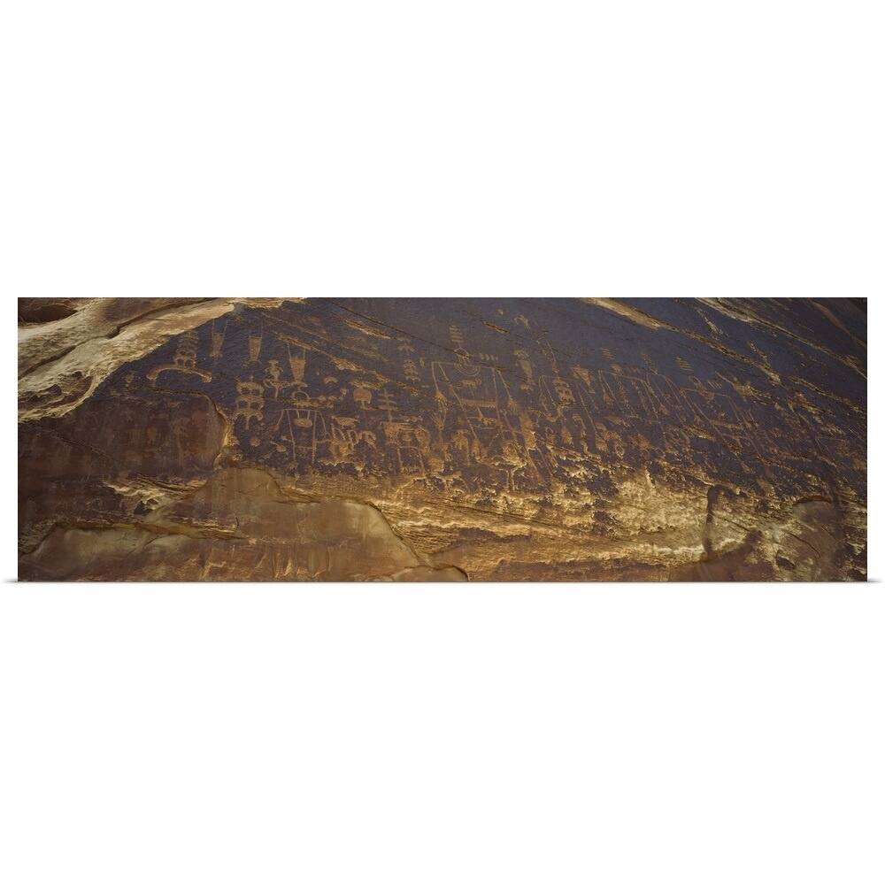 "Petroglyphs, San Juan River Colorado" Poster Print