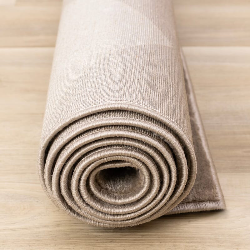 Brown Cream Soft Diamonds Geometric Area Rug