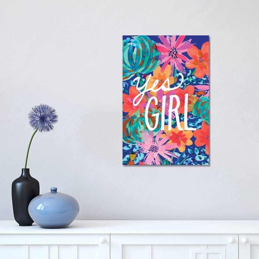 iCanvas "Yes Girl" by ETTAVEE Canvas Print