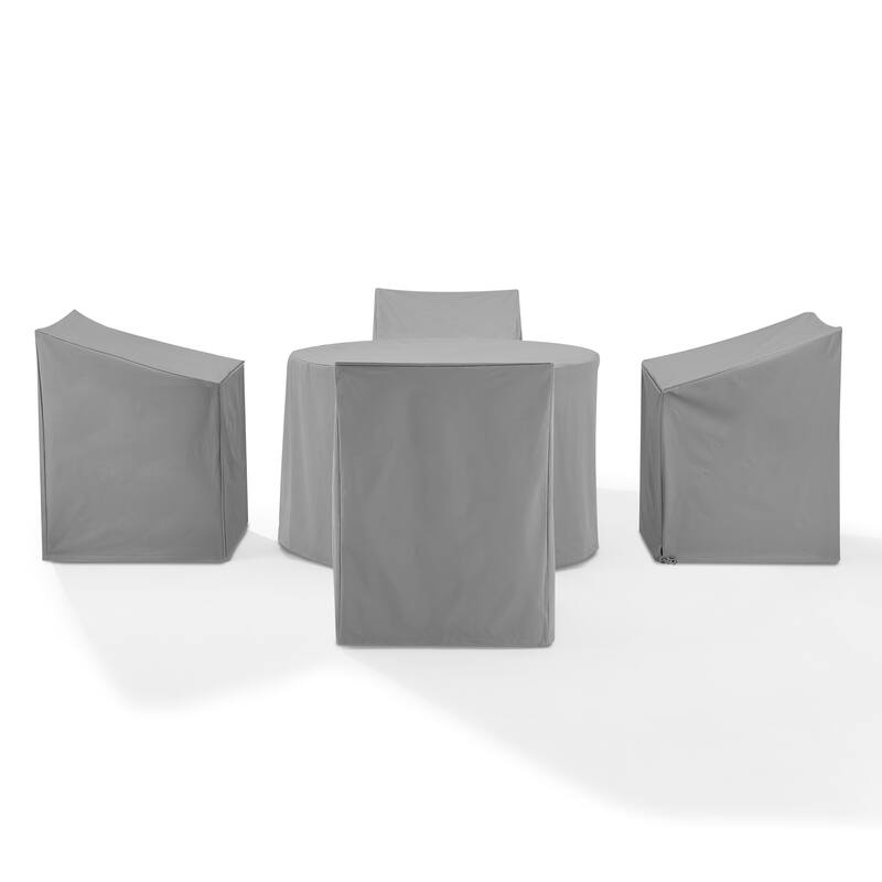 Crosley 5Pc Round Outdoor Dining Furniture Cover Set