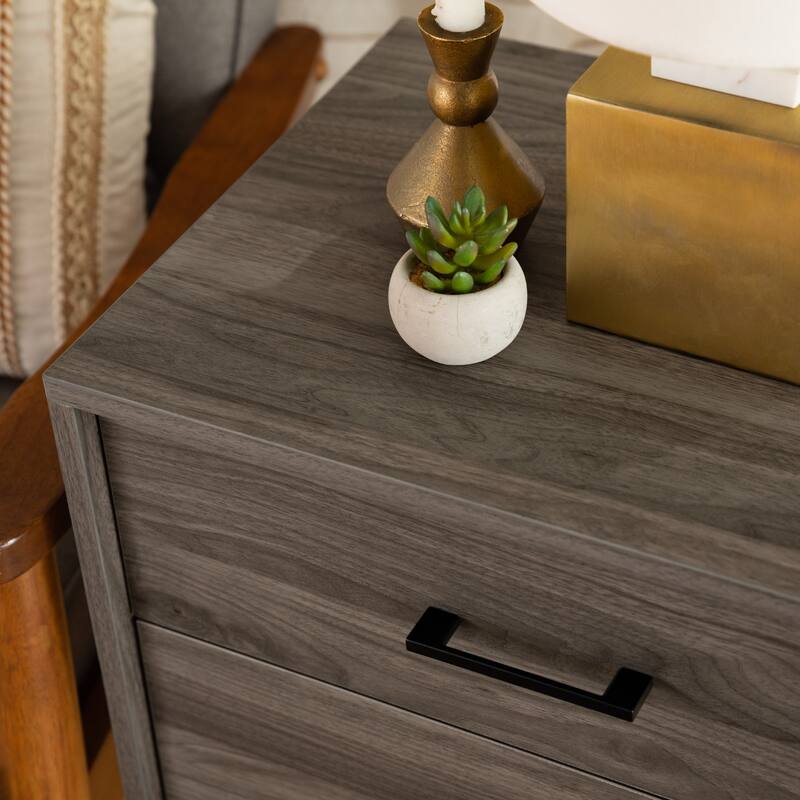 Middlebrook Notto Mid-Century 2-Drawer Nightstand