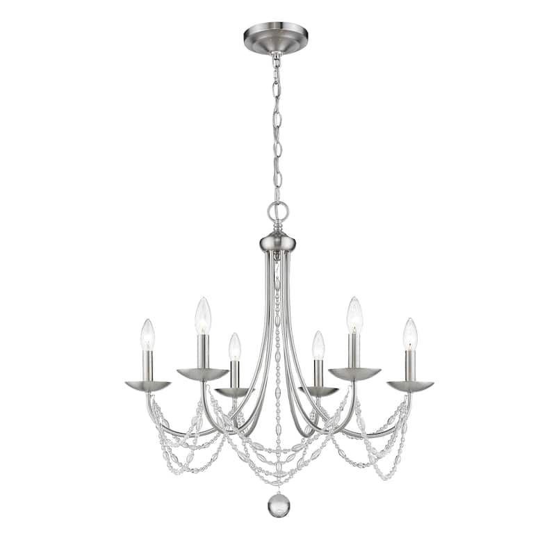 Golden Lighting Mirabella Gold-tone Steel 6-light Chandelier