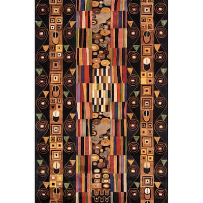 Momeni New Wave Hand Tufted New Zealand Wool Contemporary Abstract Area Rug