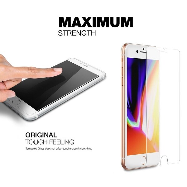 2-Pack Tempered Glass Screen Protector for iPhone 8 Plus