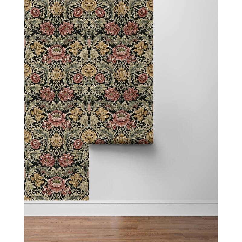 Harry & Grace Acanthus Floral Cameo Peel and Stick Wallpaper